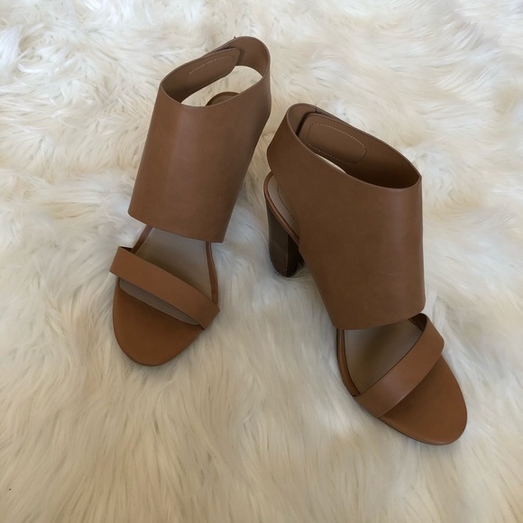 Aldo Shoes - ALDO block heel tan heels. Faux leather.